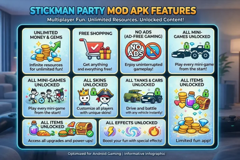 Stickman Party mod apk Mini-Games